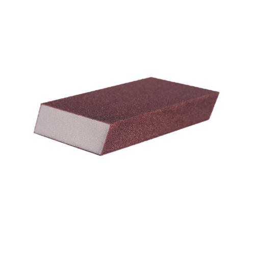 25 Pack- Multi / Dual Angled Sanding Sponge Aluminium Oxide 125 x 75 x 25 for drywall, painters #120